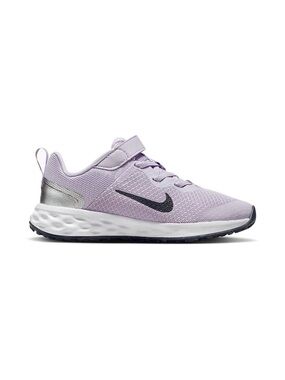 Nike Revolution 6 Lavender White Kids Running Shoes Hook Loop 13C
